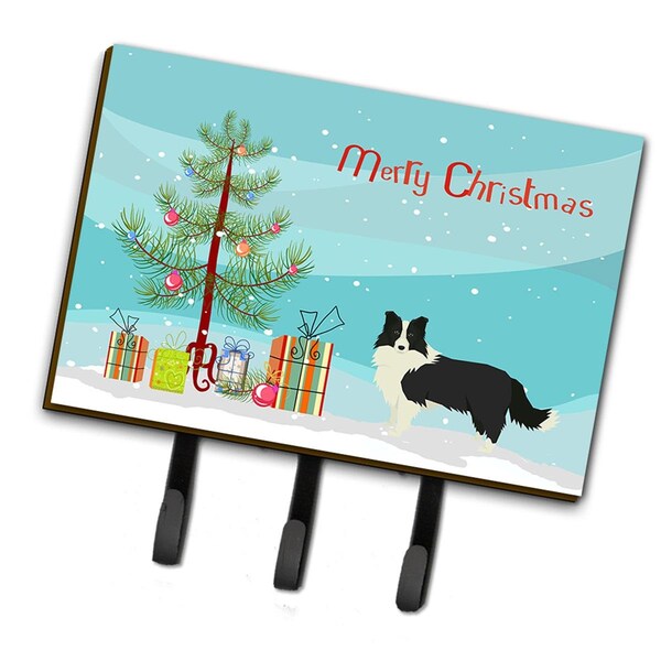 Carolines Treasures Border Collie Christmas Tree Leash or Key Holder CK3522TH68 - main